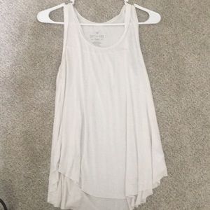 Soft and sexy white flowy tank top